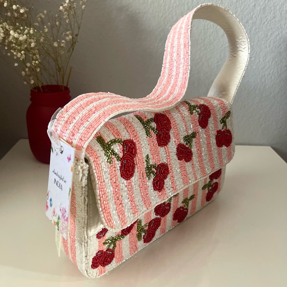 Cherry Beaded Handbag - Picture 7 of 7